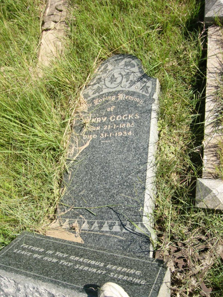 COCKS Henry 1885-1934