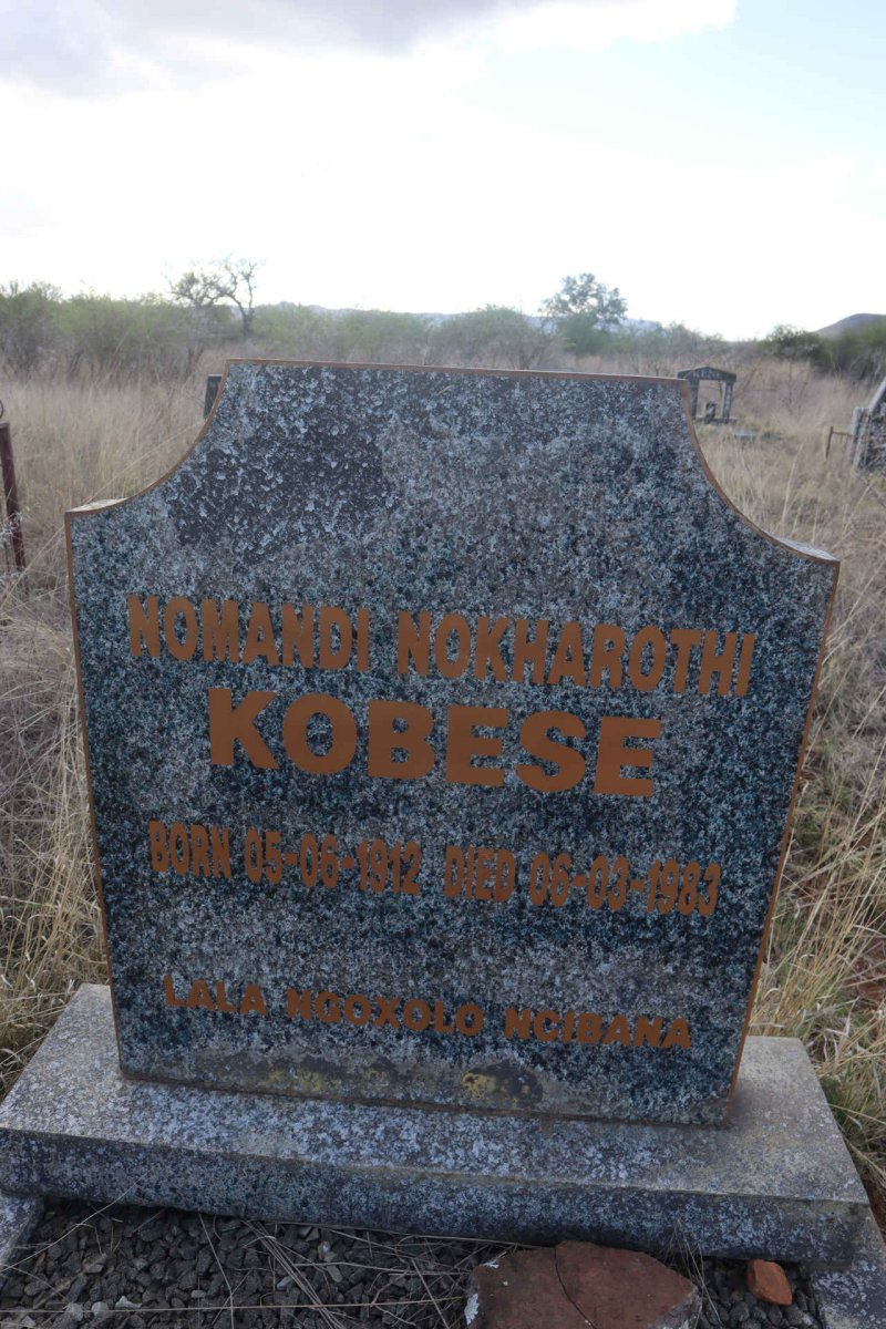 KOBESE Nomandi Nokharoth 1912-1983