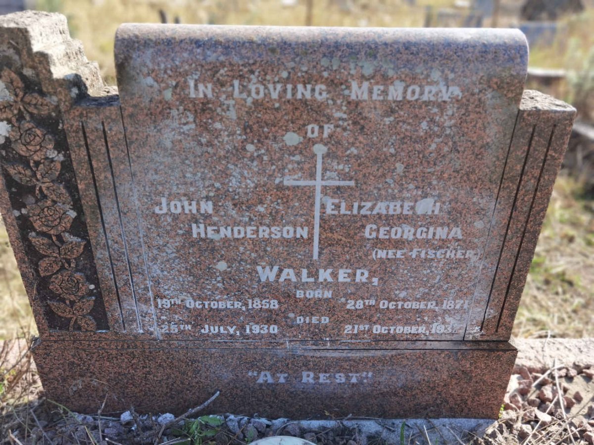 WALKER John Henderson 1858-1930 &amp; Elizabeth Georgina FISCHER 1871-1937