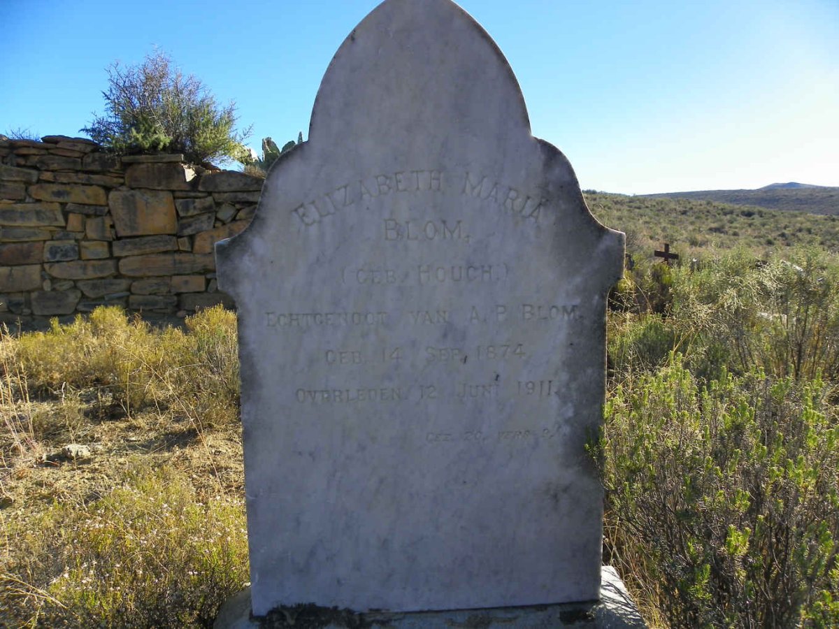 BLOM Elizabeth Maria nee HOUGH 1874-1911