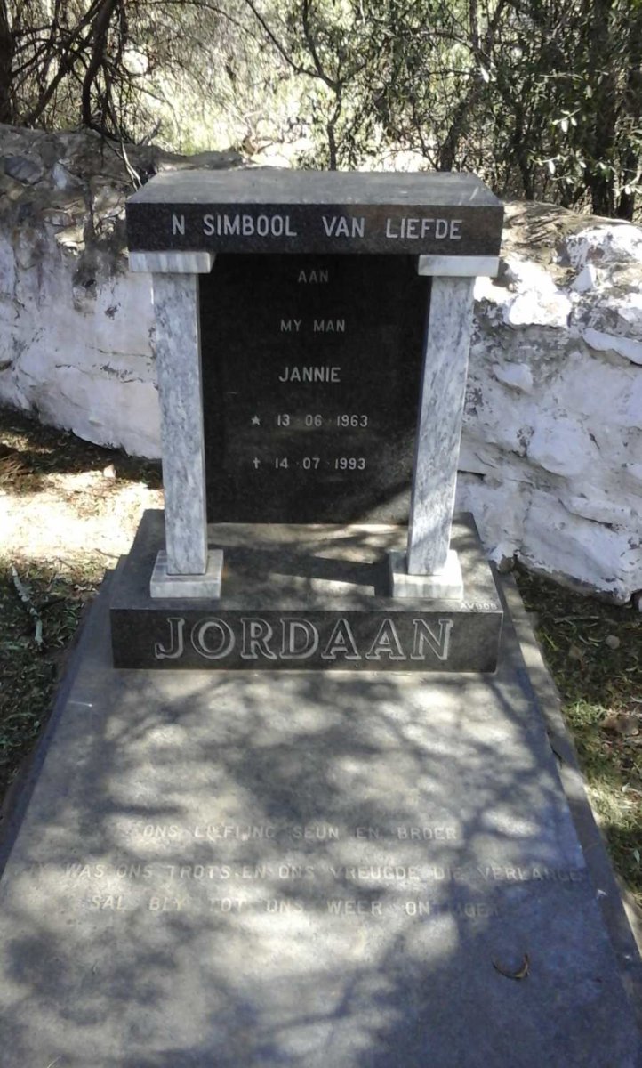 JORDAAN Jannie 1963-1993