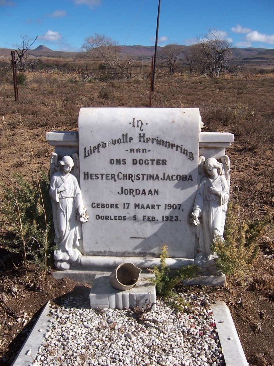 JORDAAN Hester Christina Jacoba 1907-1923
