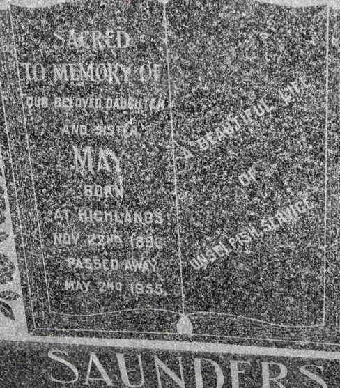 SAUNDERS May 1893-1955