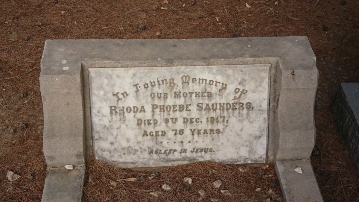 SAUNDERS Rhoda Phoebe -1917