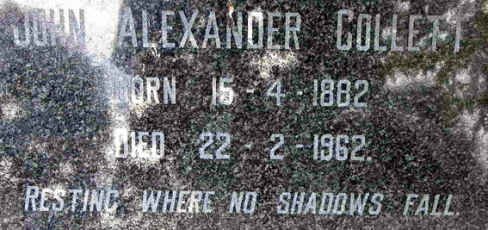 COLLETT John Alexander 1882-1962