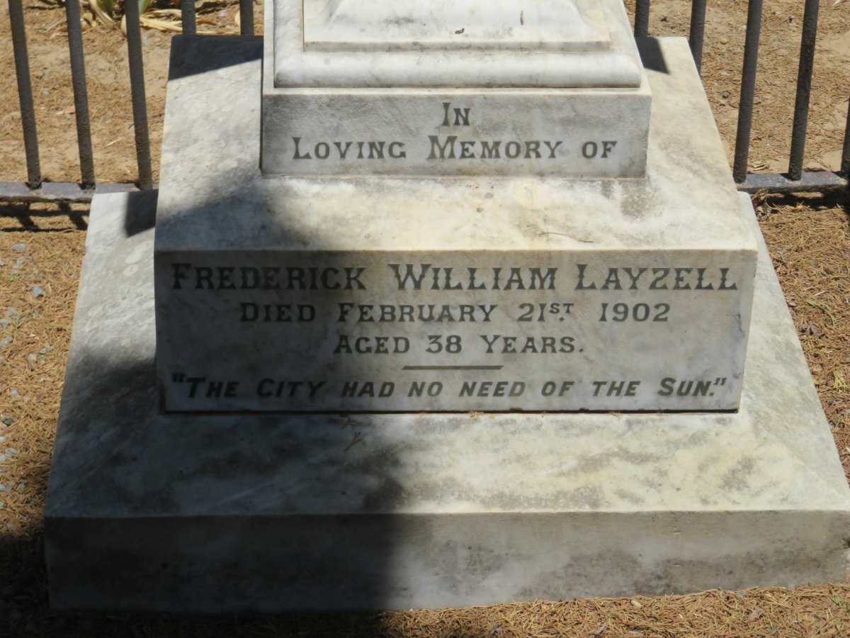 LAYZELL Frederick William -1902