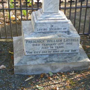LAYZELL Frederick William -1902