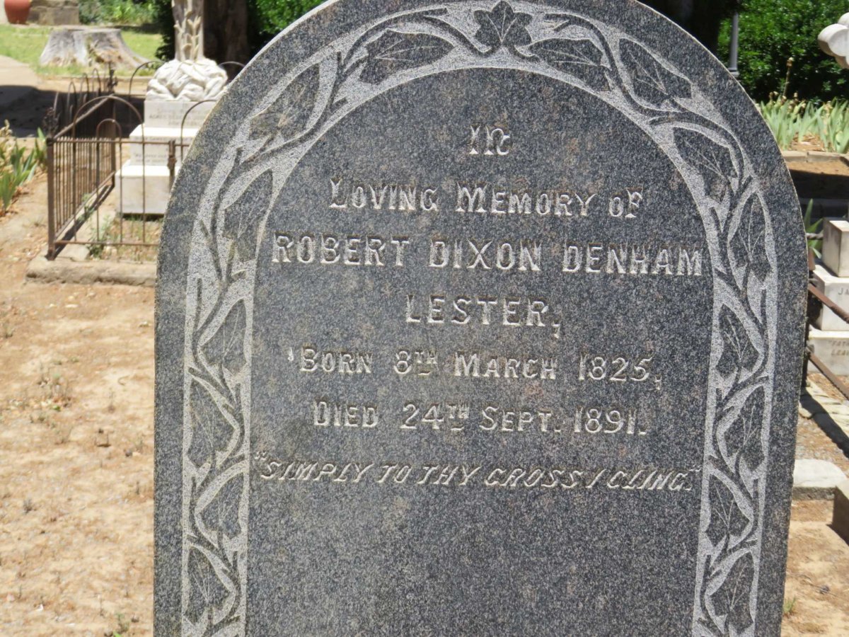 LESTER Robert Dixon Denham 1825-1891