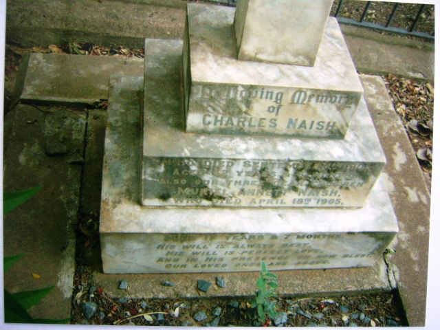 NAISH Charles -1903 :: NAISH Muriel Annette - 1905  :: NAISH Dorothy Ella - 1845 :: NAISH James Charles - 1900