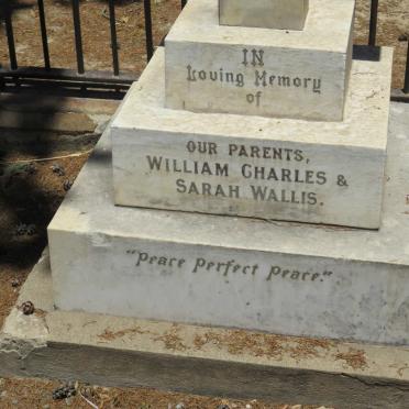 WALLIS William Charles &amp; Sarah