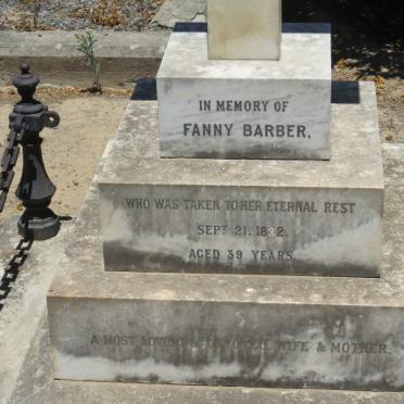 BARBER Fanny -1882