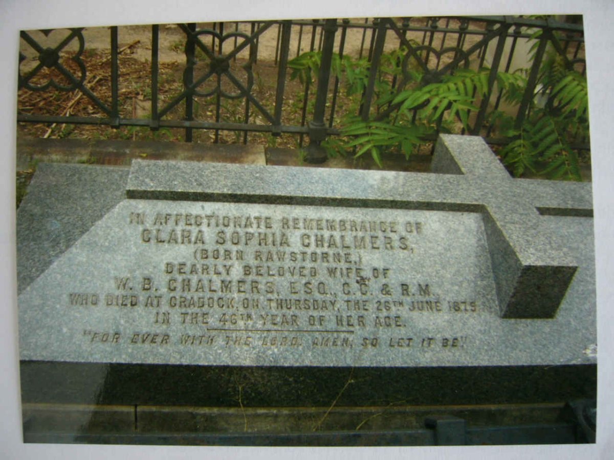CHALMERS Clara Sophia nee RAWSTONE -1879