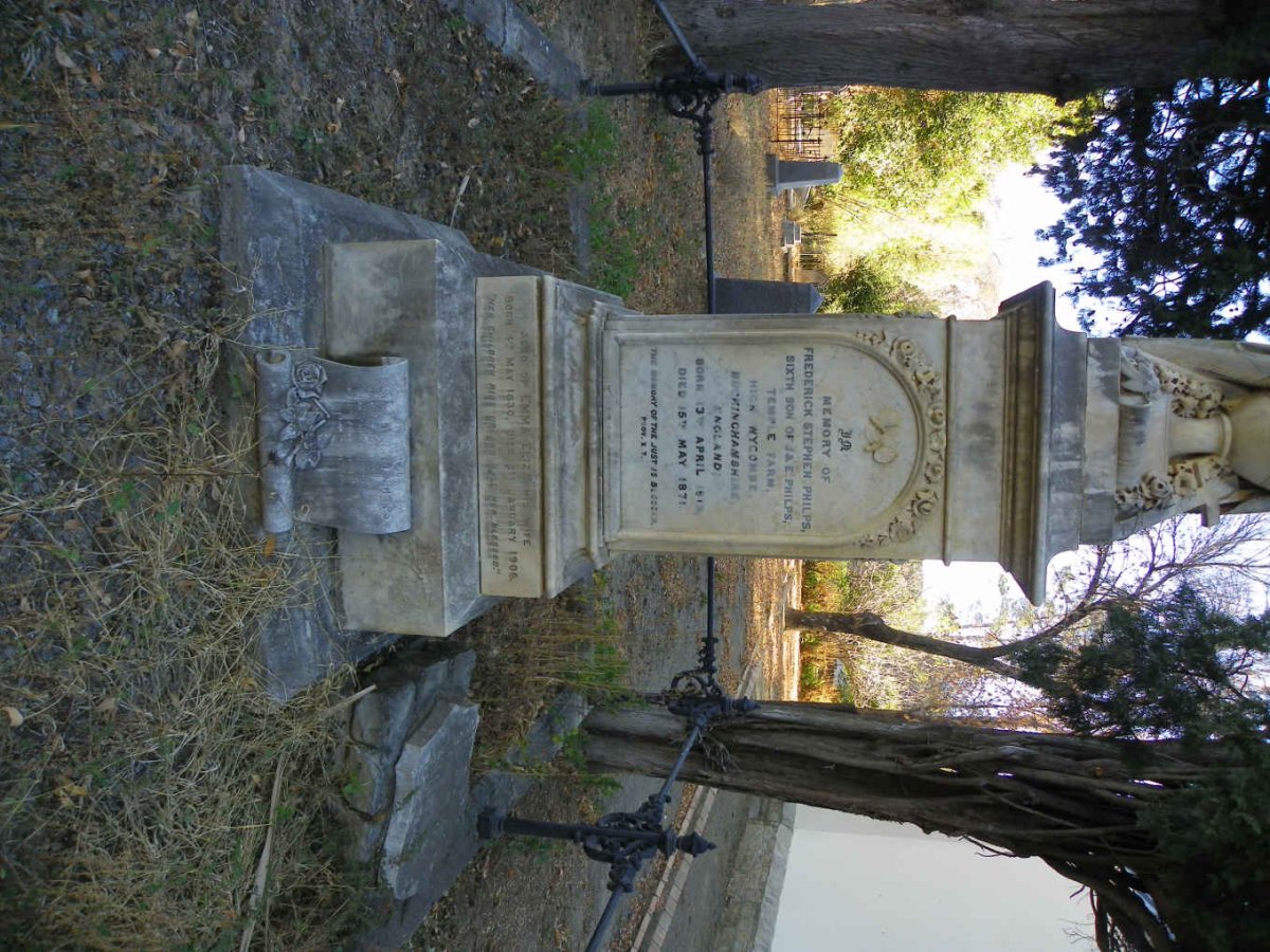 PHILPS Frederick Stephen 1819-1871 &amp; Emma Eliza 1830-1906 :: PHILPS David -1850