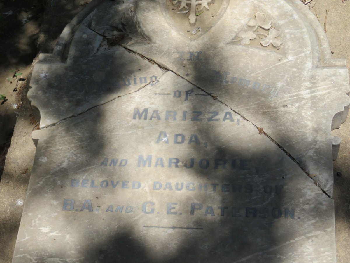 PATERSON Marizza :: PATTERSON Ada :: PATERSON Marjorie