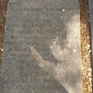 ELLIOT William -1857 :: LESTER Rosa Edith 1859-1859 :: LESTER William Henry Charles 1861-1861