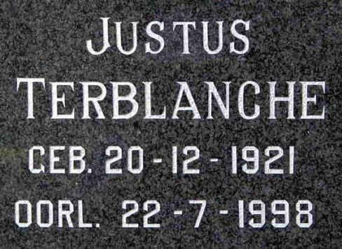TERBLANCHE Justus 1921-1998