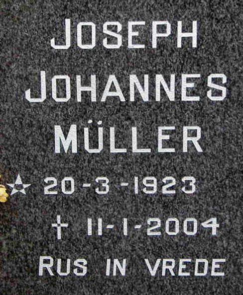 MÜLLER Joseph Johannes 1923-2004