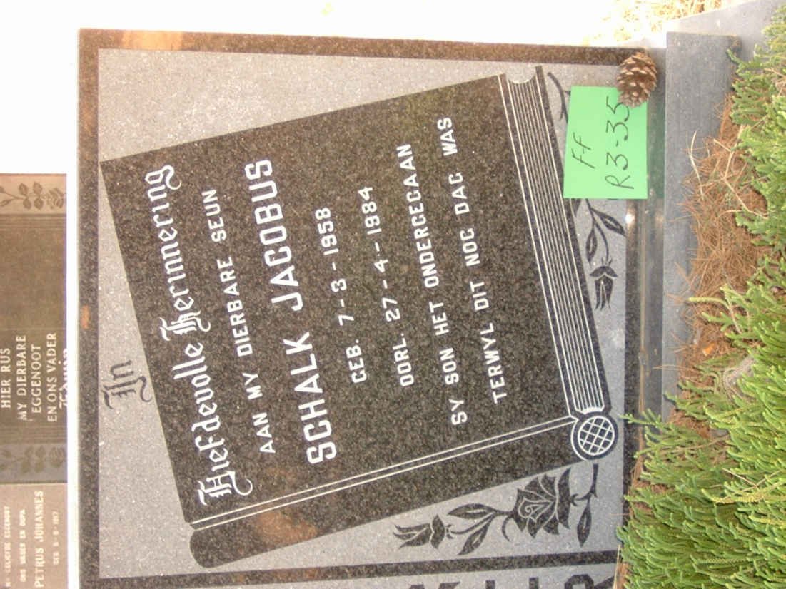 ? Schalk Jacobus 1958-1984