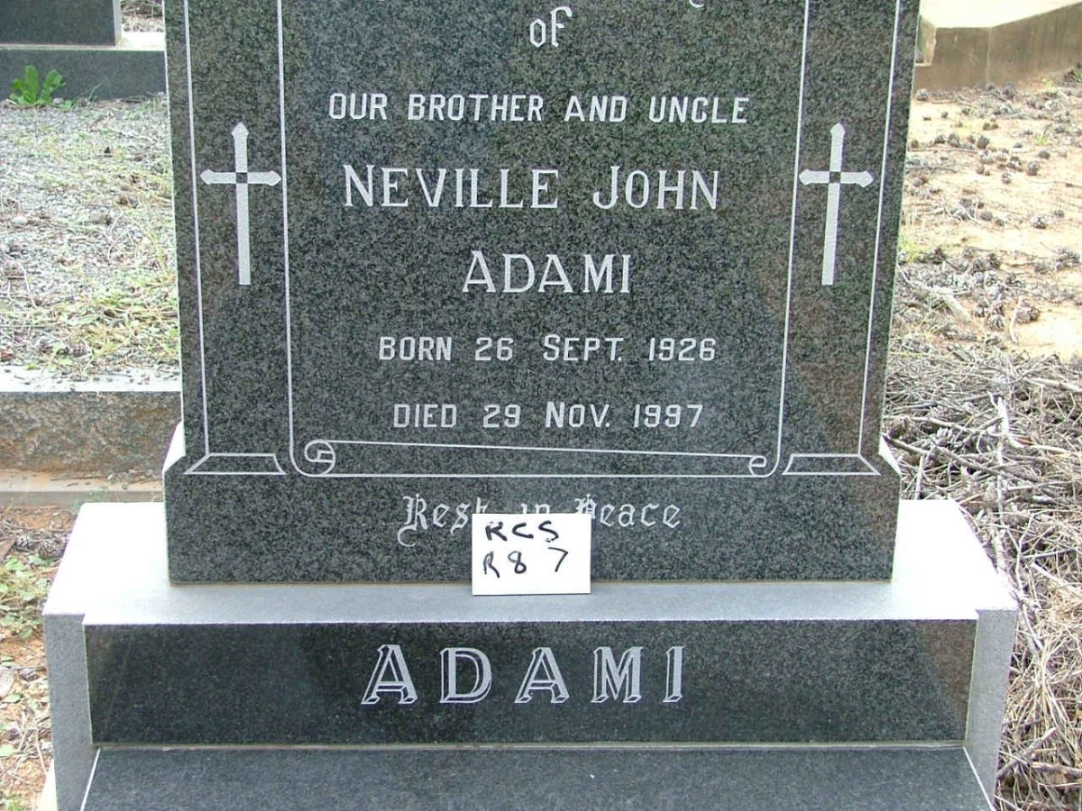 ADAMI Neville John 1926-1997