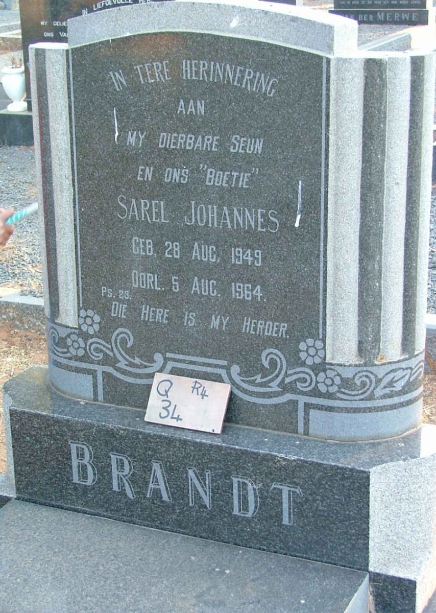 BRANDT Sarel Johannes 1949-1964
