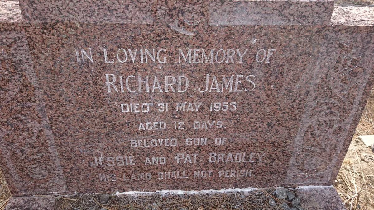 BRADLEY Richard James -1953