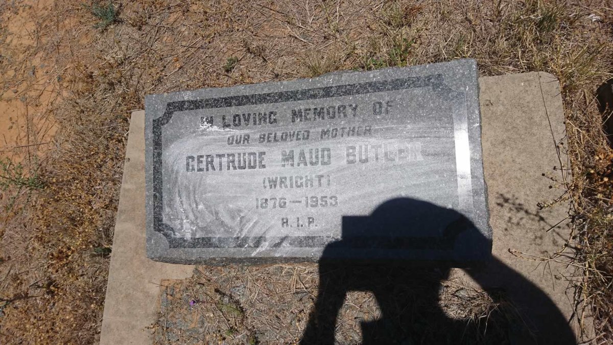 BUTLER Gertrude Maud nee WRIGHT 1876-1953