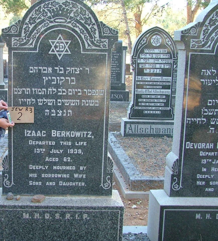BERKOWITZ Izaac -1939