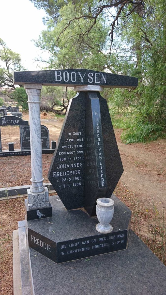 BOOYSEN Johannes Frederick 1965-1988