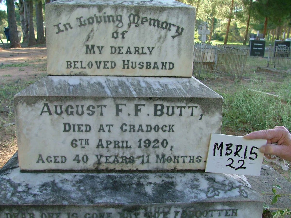 BUTT August F.F. -1920