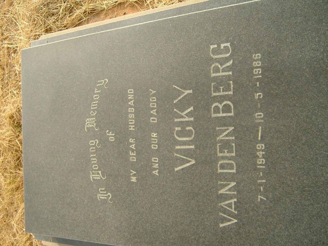 BERG Vicky, van den 1949-1986