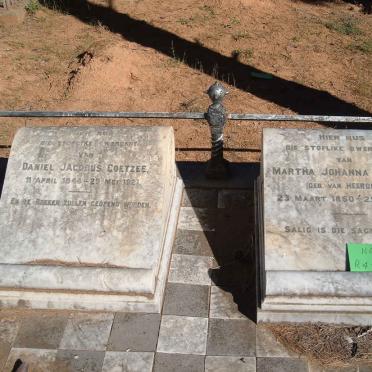 COETZEE Daniel Jacobus 1844-1921 &amp; Martha Johanna VAN HEERDEN 1850-1933