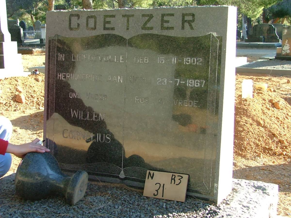 COETZER Willem Cornelius 1902-1967