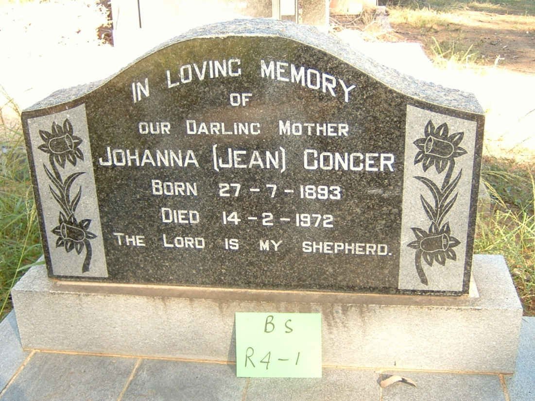 CONCER Johanna 1893-1972