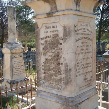 COETZER Jacob Jeremias 1855-1917 &amp; Hendrina -1936
