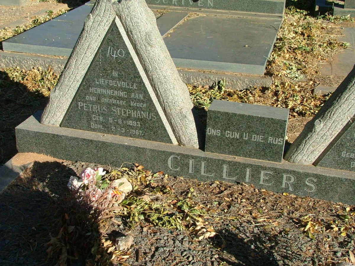 CILLIERS Petrus Stephanus 1893-1967