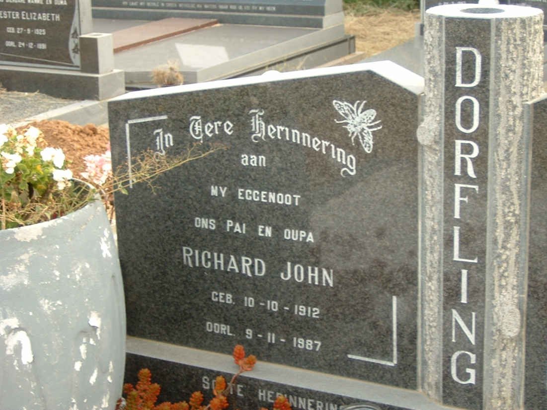 DORFLING Richard John 1912-1987
