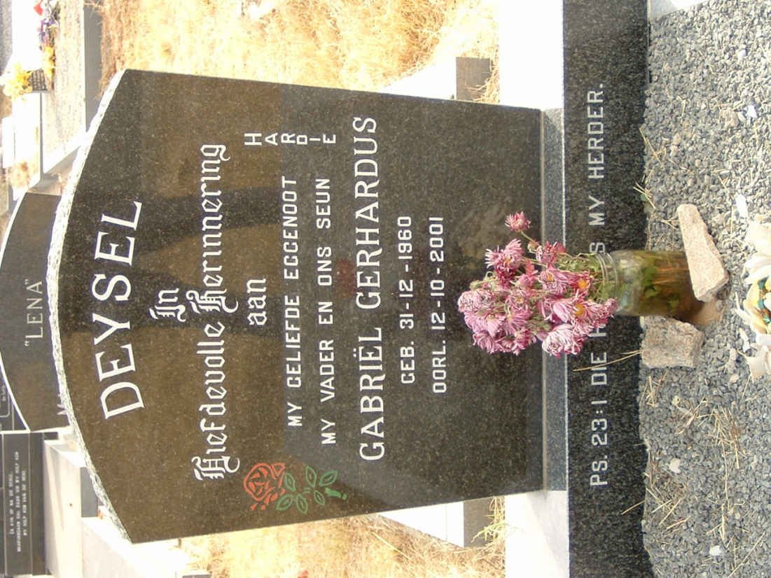 DEYSEL Gabriël Gerhardus 1960-2001
