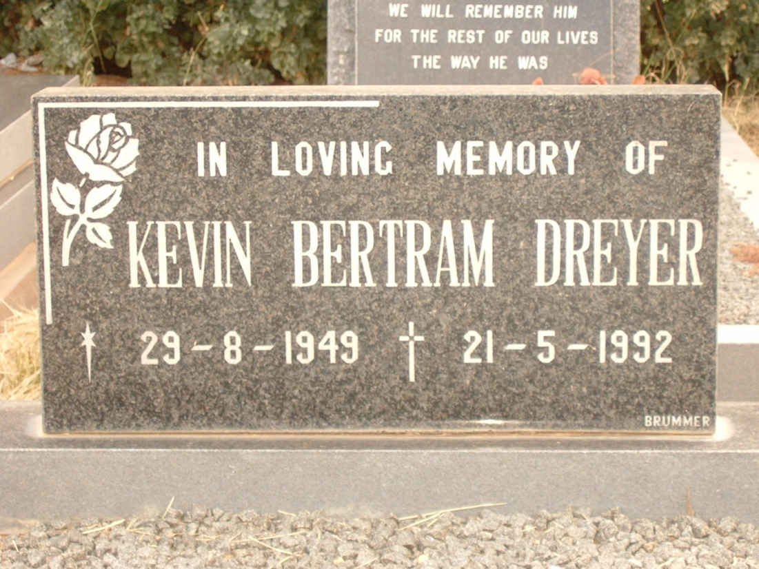 DREYER Kevin Bertram 1949-1992