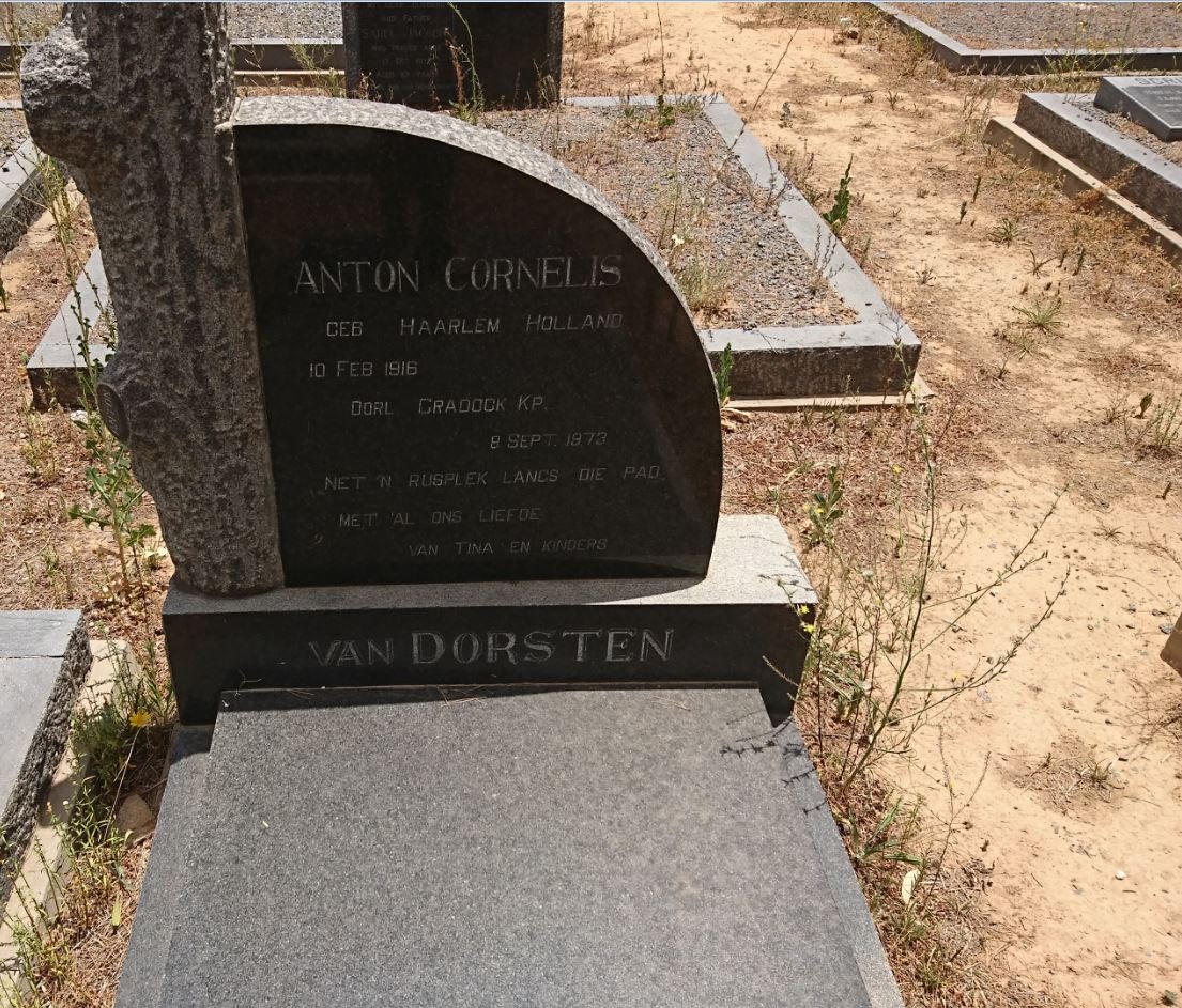 DORSTEN Anton Cornelis, van 1916-1973