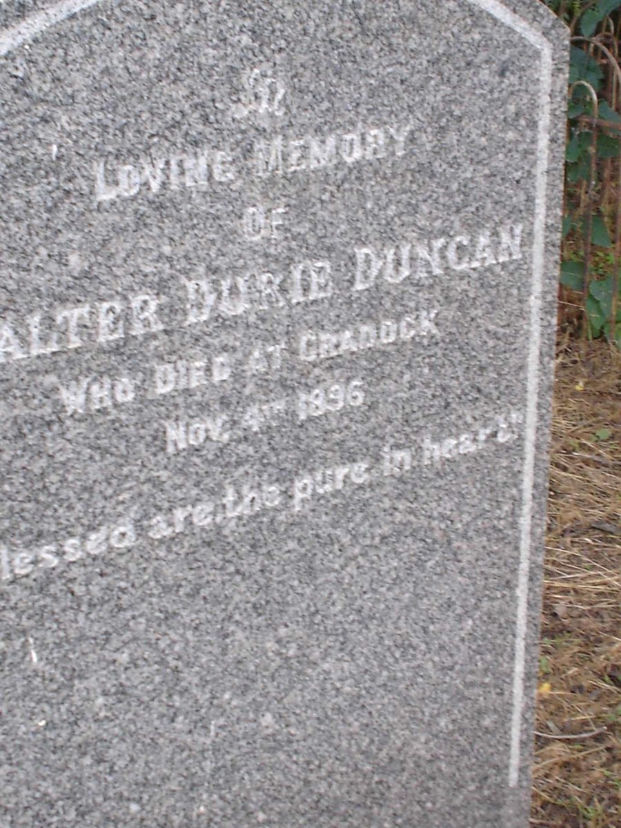 DUNCAN Walter Durie -1896