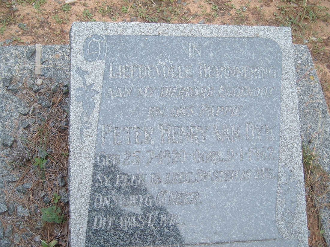DYK Peter Henry, van 1920-1962
