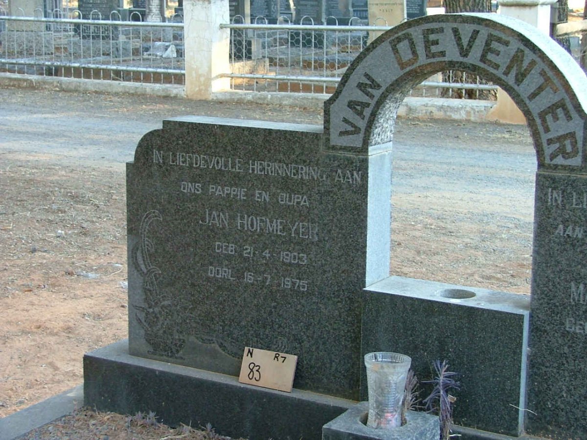 DEVENTER Jan Hofmeyer, van 1903-1975