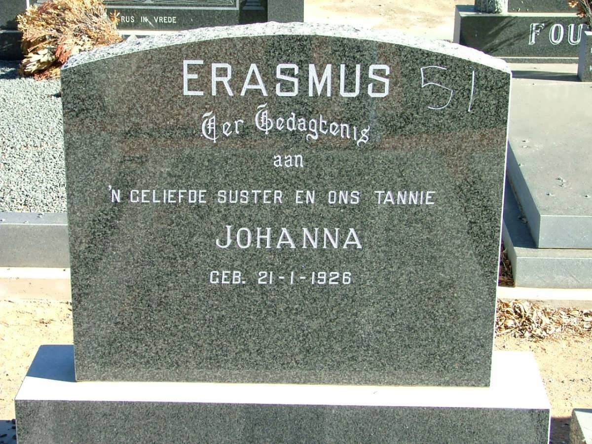 ERASMUS Johanna 1926-