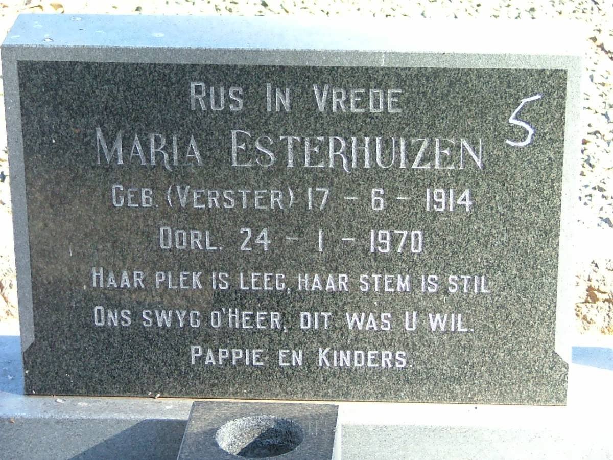 ESTERHUIZEN Maria nee VERSTER 1914-1970