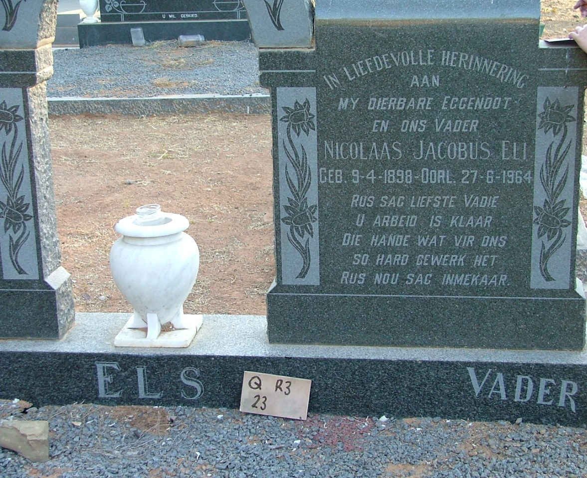 ELS Nicolaas Jacobus Eli 1898-1964