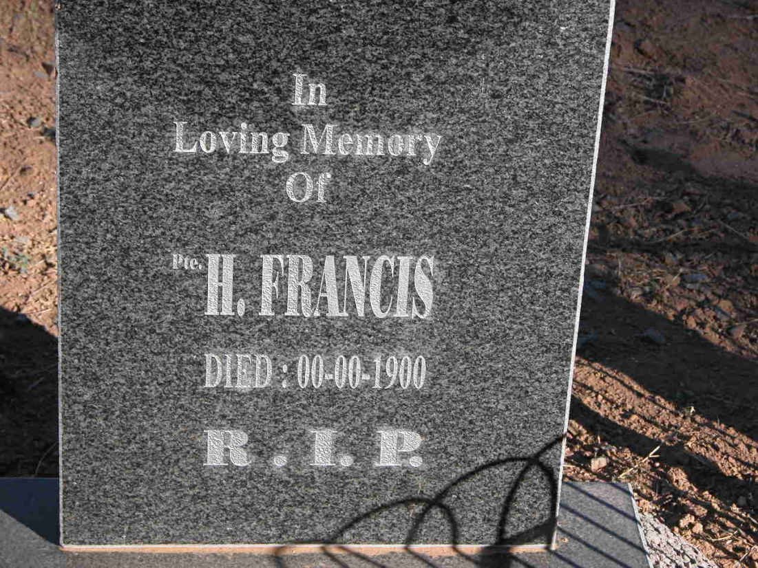 FRANCIS H. -1900