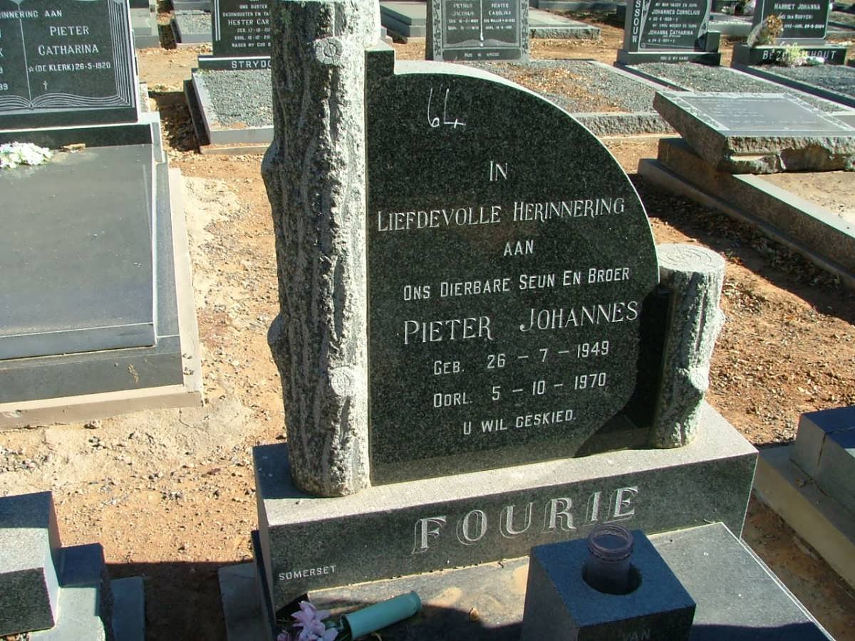 FOURIE Pieter Johannes 1949-1970