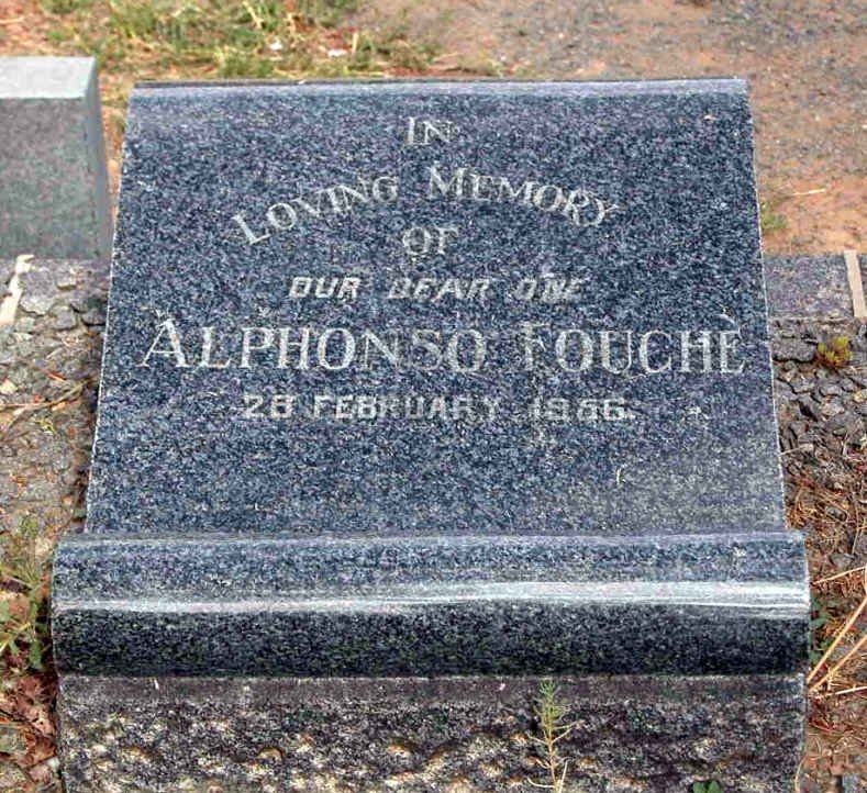 FOUCHÉ Alphonso -19?6