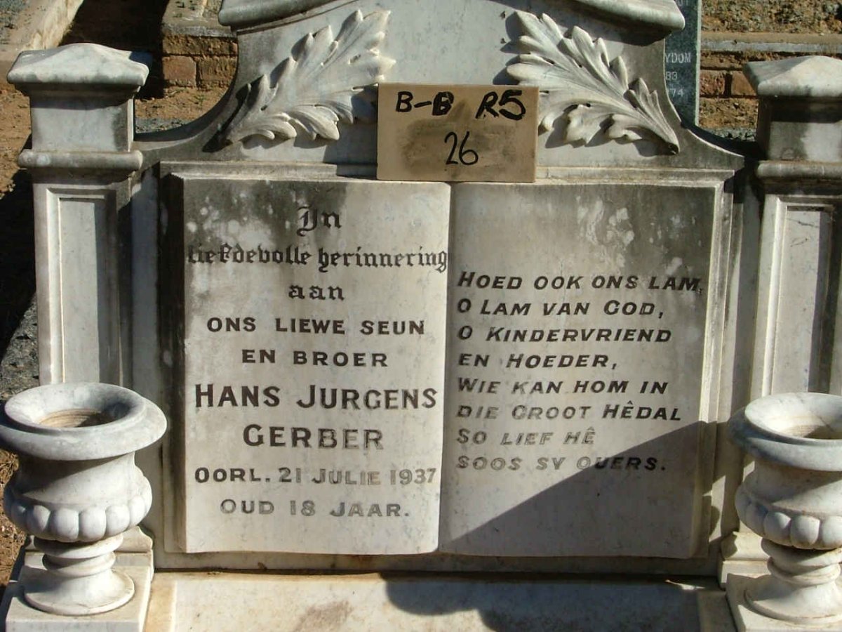 GERBER Hans Jurgens -1937