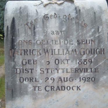 GOUGH Patrick William 1889-1920